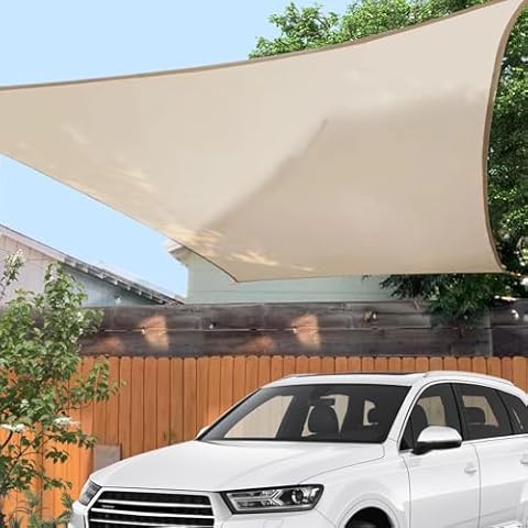 Sannwsg Heavy Duty Carport Canopy - Extra Large Portable Car Tent Garage with Roll-up Windows and All-Season Tarp Cover,Removable Roof &Side Walls for Car, SUV,Boats&Truck Shelter Logic Storage Cover