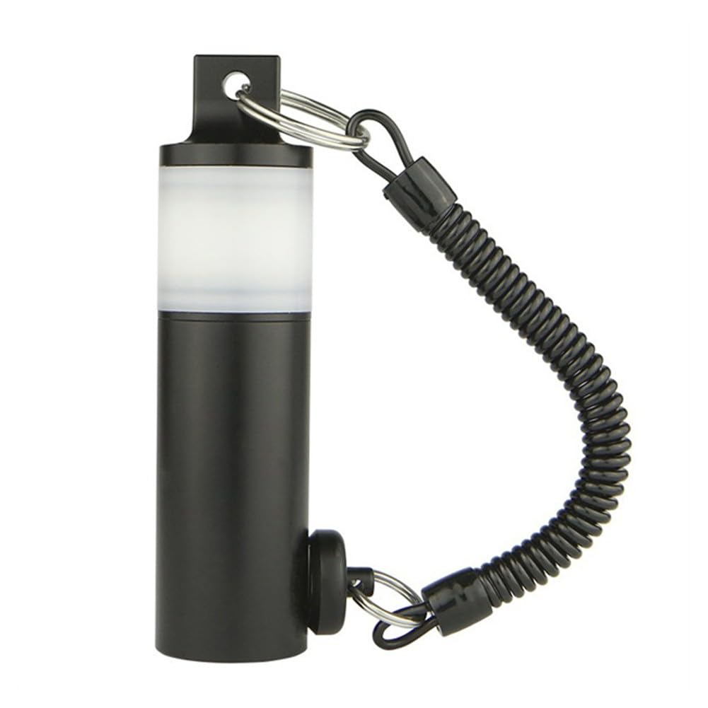 Świecący podwodny shaker do nurkowania z akwalungiem do RING z paskiem na rękę, lampka sygnalizacyjna Shake to Glow do nurkowania w jaskini i nocnym, grzechotka ze stopu aluminium 120 dB (do