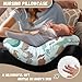 PJHEQOXE Cartoon Dinosaurs Nursing Pillow Cover for Newborn Mothers,Dual-Sided Nursing Pillow Slipcover Specifically Designed for Original Breastfeeding Support Pillow,Light Blue (Cover Only)