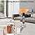 R.W.FLAME 1500W Outdoor Patio Heater, Electric Infrared Heater, Rapid Heating in 5s with LED Lights and Remote Control, IP55 Waterproof and Overheat Protection for Patio, Backyard Indoor and Outdoor