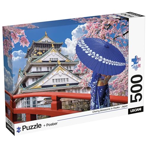 Lisciani - Puzzle Japon Sakura - 500 Pièces Super Shine - Dès 14 Ans