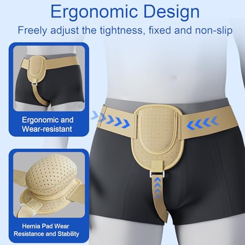 Faja para Hernia Unisex, Ajustable con Soporte para Inguinal miniatura 3