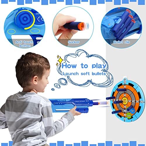 Glider Planes for Kids, Airplane Launcher Toy, Foam Plane Gliders with Catapult Gun, Outdoor Sport Large Toy Plane Activities for Kids - Outdoor Flying Toys