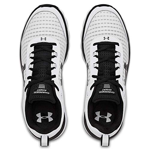UNDER ARMOUR Men's Charged Assert 8 Running Shoe, White (102)/White, 11.5