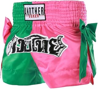 MMA Fight Ready - Pantalones cortos de boxeo unisex elegantes y funcionales para cada sesión de entrenamiento (M, verde y rosa)