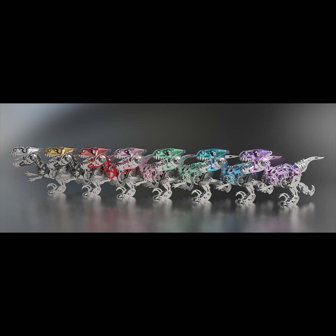 Puzzle 3D metalu Dinozaur Velociraptor Model Kit, 162 szt. Stalowe puzzle 3D metalu Miniaturowe zestawy modeli, Puzzle 3D łamigłówką, ozdoby stali nierdzewnej dorosłych
