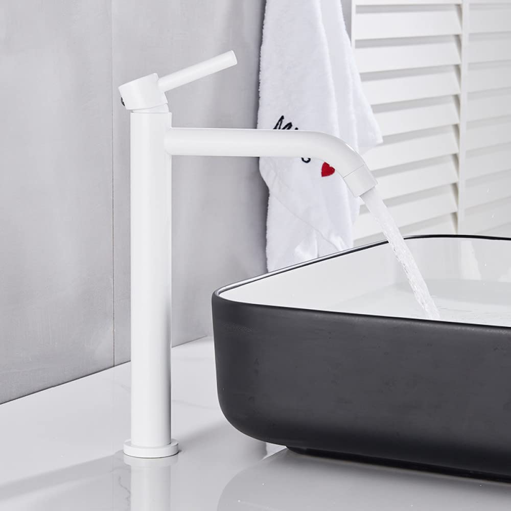 Robinet de lavabo blanc pour éliminer les éclaboussures - 8