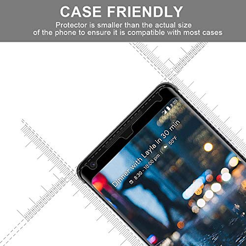 Image of STP FEEL Stp Advanced Premium Tempered Glass Screen Protector Guard For Google Pixel 2Xl (Black,Pack Of 1) Full Glue Edge To Edge Coverage With Easy Installation Kit