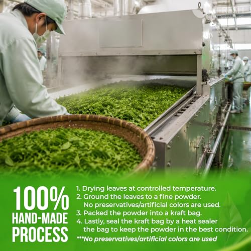 Image of FreshDrinkUS, Premium Sencha Powder 16 oz Fine Ground Green Tea Powder, Japanese-Style Tea for Hot or Iced Drinks, Unsweetened, Vegan & Gluten-Free