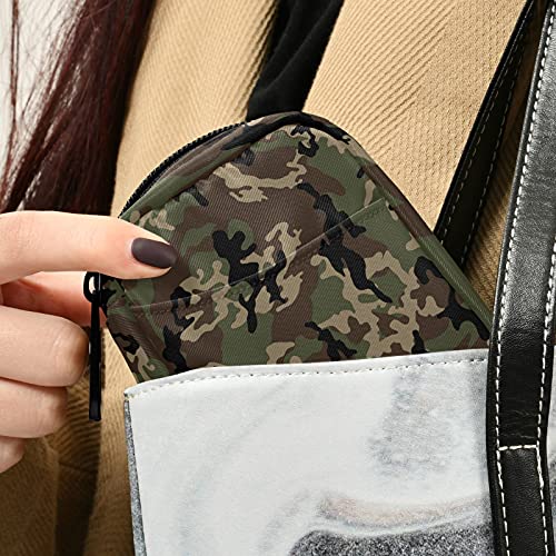 Image of Naanle Military Camo Pill Box 7 Day Pill Case Travel Pill Organizer Bag with Zipper Portable Weekly Case Compact Size for Vitamin Supplement Holder