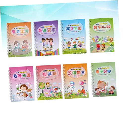 Cuadernos de caligrafía infantil SECFOU de práctica de escritura para principiantes