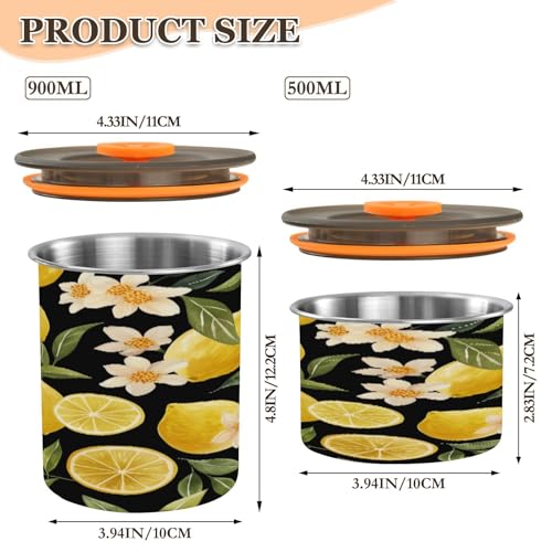Envase de café hermético ATTX de acero inoxidable 500 ml miniatura 2
