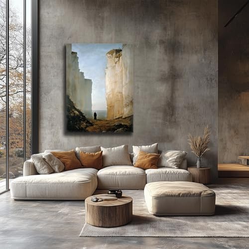 Toile grand format paysage de falaise et océan dynamique - 4