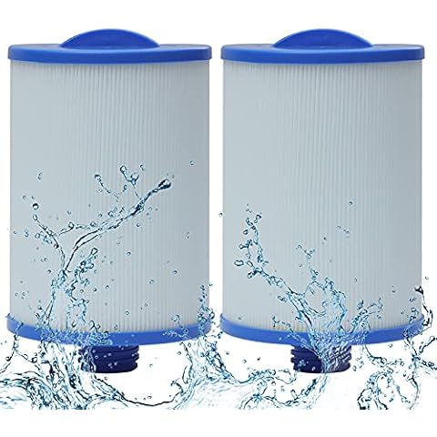 6CH-940 Spa Filter Cartridges for Spa Hot Tub, Filter Replacement Compatible for UNICEL 6CH-940 for FILBUR FC-0359 for PWW50P3, Screw in Filter Cartridges 2 Pcs Cover