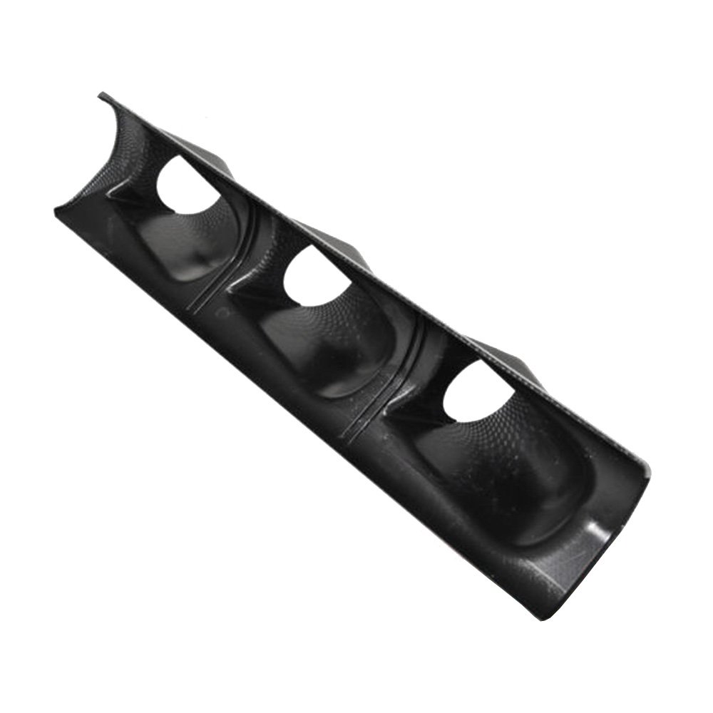 Fibra Carbonio 12V Auto 2" 52mm Universale Nero Triplicare Foro Portacialde Calibro Porta Manometro Supporto Calibro Cruscotto Gauge Misuratore Lato