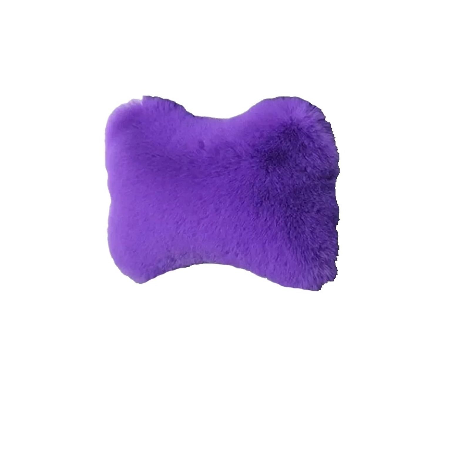 ATUMY Car Seat Pillow 1Pc Winter Car Neck Pillow Plush Car Seat Neck Rest Comfort Warmth Interior Accessories Car Headrest(Purple-1Pc)