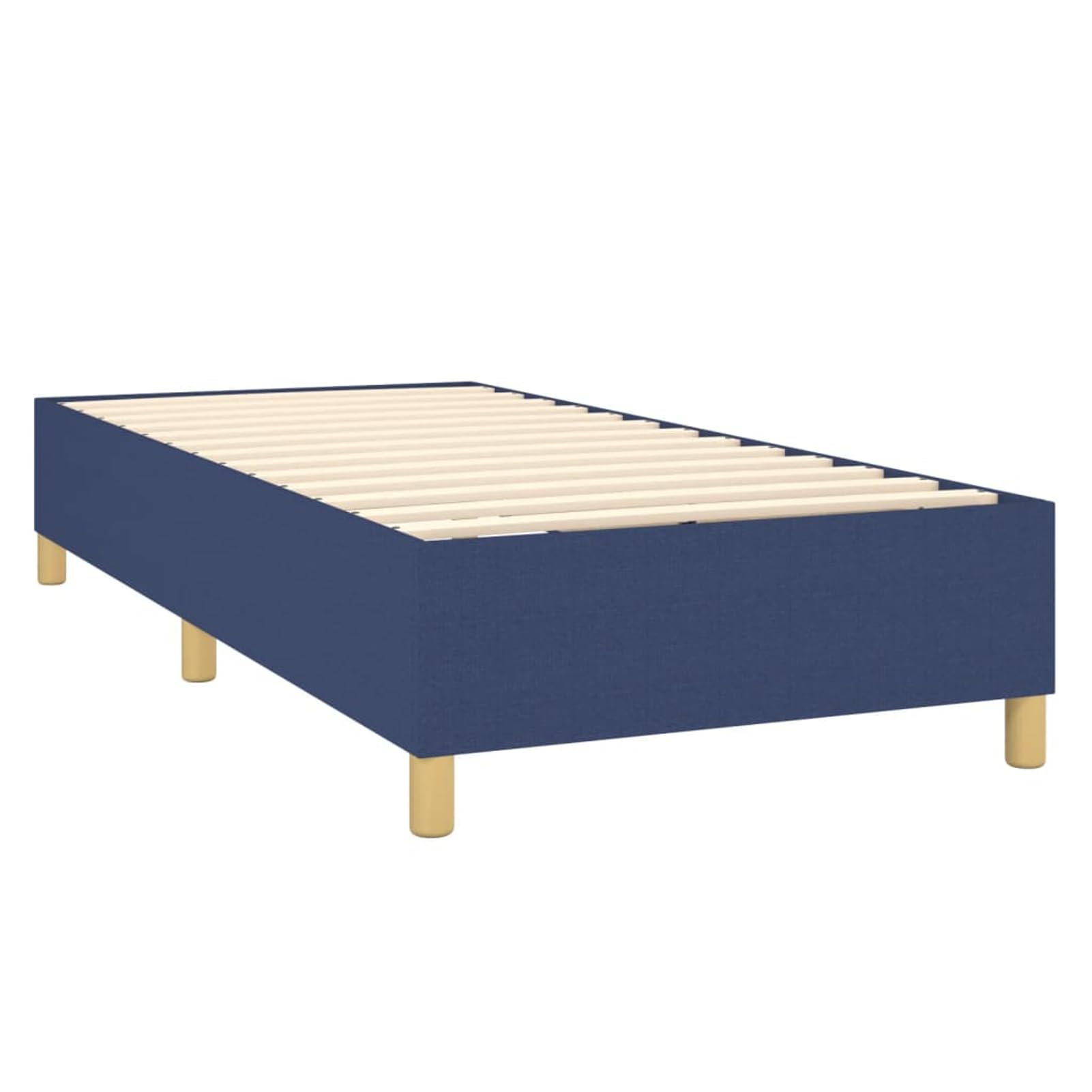 ATOMSTACK MAKER Letto a molle, 80 x 200 cm, blu, con materasso a molle insacchettate (20 cm), testiera regolabile in altezza, tessuto in poliestere traspirante e panca inclusa, ideale per chi dorme