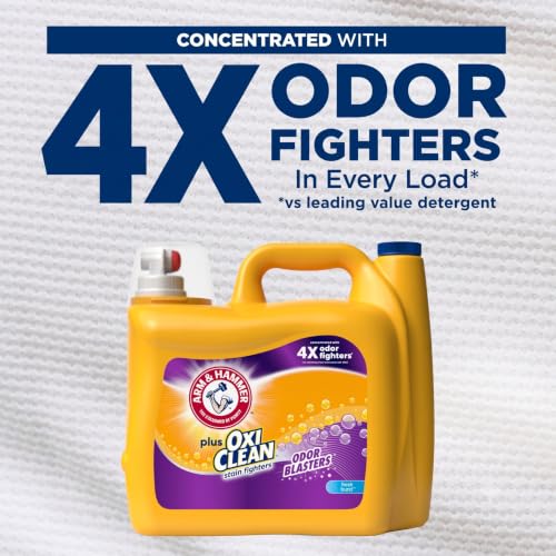 ARM & HAMMER Plus OxiClean Liquid Laundry Detergent, 122 Loads, 158.6 Fl Oz - image 4