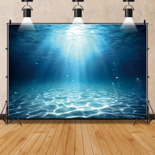 Fondo fotográfico Azul Océano 10x8ft miniatura 1