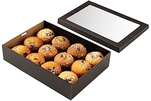 Restaurantware Cater Tek Greaseproof Black Cake Boxes