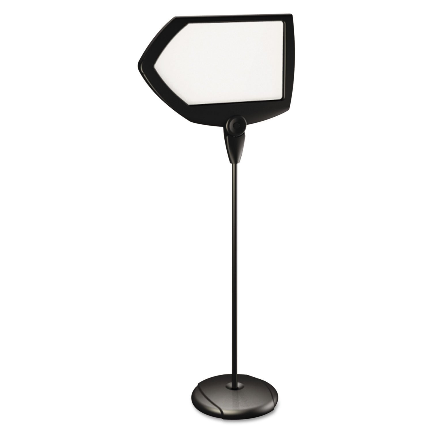 MasterVision SIG01010101 Floor Stand Sign Holder, Arrow, 25x17 sign, 63-Inch High, Black Frame