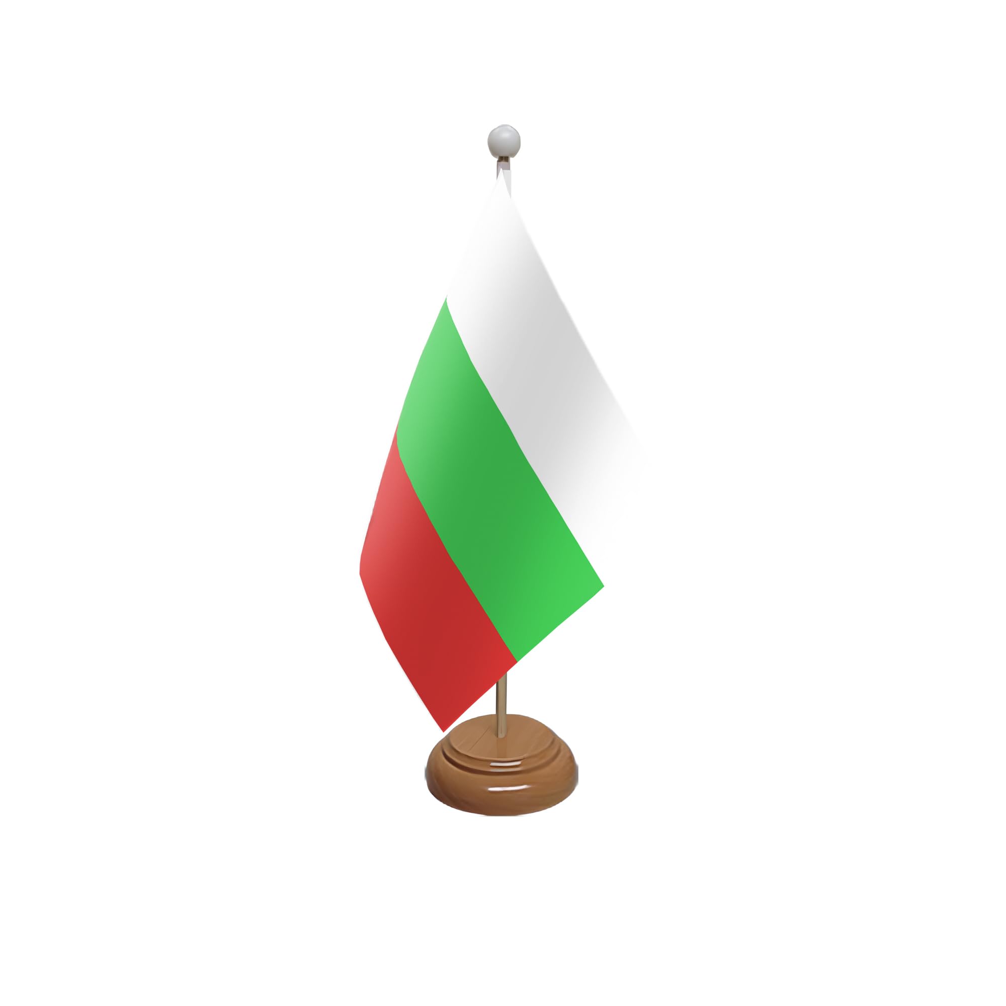Flagtex Bulgaria Wooden Table Flag With Wooden Base — image 1