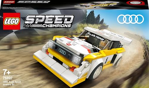 Speed Champions 1985 Audi Sport Quattro S1, Macchina Giocattolo con Minifigure del Pilota, Set da Costruzione di Auto da Corsa, 7 - 99 anni, 76897 - Lego - Immagine 6