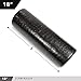 High Density Muscle Foam Rollers by Day 1 Fitness - Sports Massage Rollers for Stretching, Physical Therapy, Deep Tissue, Myofascial Release - Ideal for Exercise and Pain Relief - Solid Black, 36
