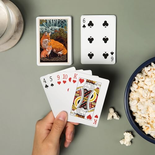 Fox and Kit, 52 cartas para adulto, tamaño póker miniatura 2