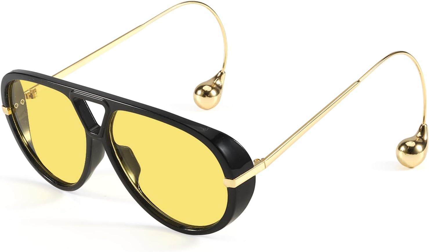 SODQW Oversized Aviator Sunglasses for Women With Earring 2025 Designer