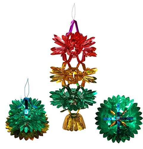 Image of Premium Folding Paper Hanging Lamps Chandeliers Garland for All Occasion (Big Lotus Lamp, 12 Pieces)