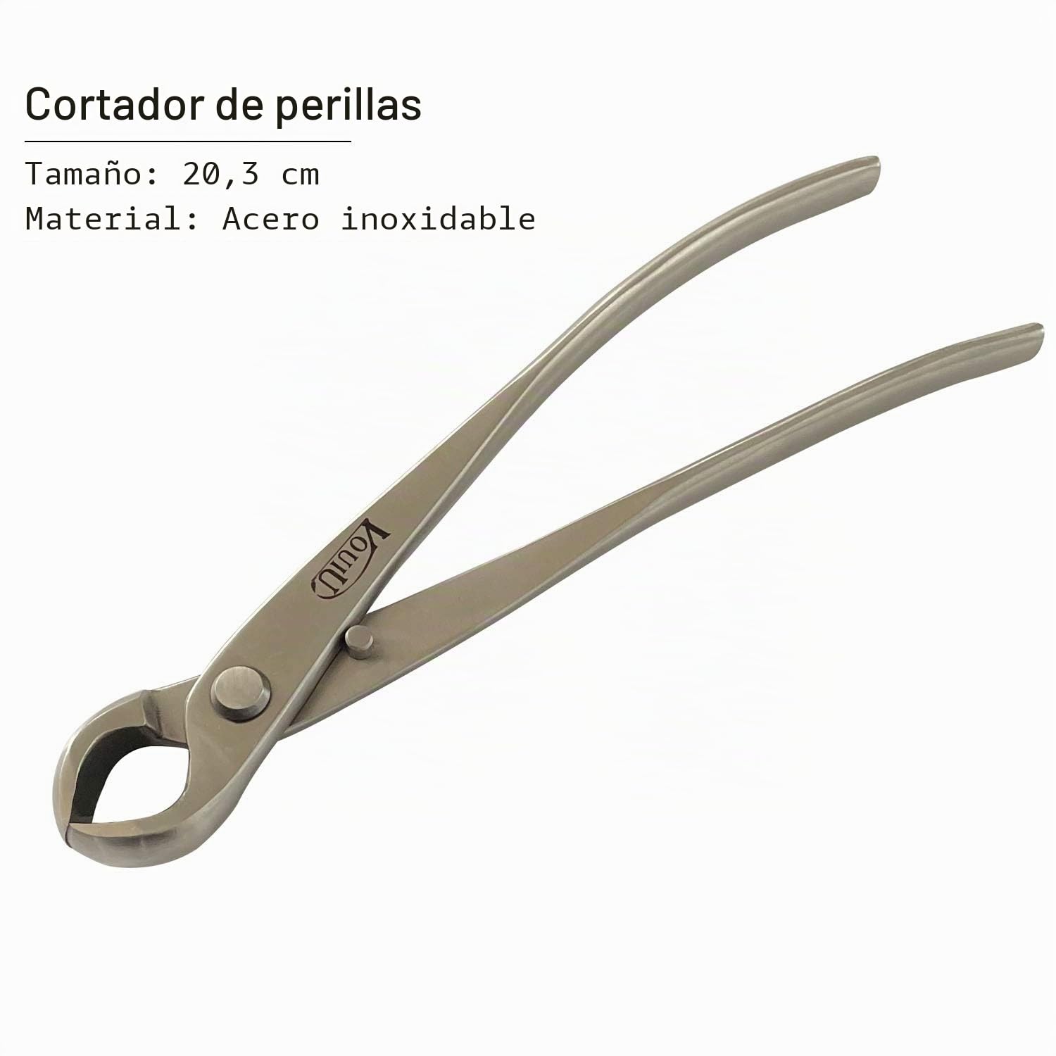 vouiu Juego de 4 herramientas para bonsái, cortador cóncavo, cortador de perillas, divisor de tronco, tijeras bonsái