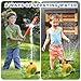 2 in 1Snail Water Sprinkler Baseball Toy Outdoor Play, Summer Water Game with 2 Sprinkler Heads, 360° Roating Spray Water Baseball