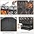 Nouva 24 in Wood Burning Fire Pit - Heavy Duty Hex Shaped Outdoor Firepit with Spark Screen, Safety Ring, Poker, Hexagon Fire Bowl Fireplace for Patio Campfire Bonfire Backyard Picnic