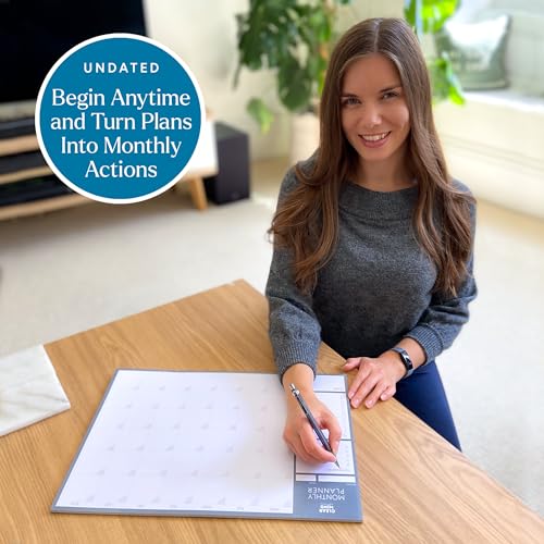 A3 Monthly Planner Desk Pad by Clear Mind Concepts® - 24 Undated Tear-Off Sheets - Thick 160gsm Paper - Monthly Desk Pad Organiser with to-Do List & Notes for Home, Office and Study - Image 3