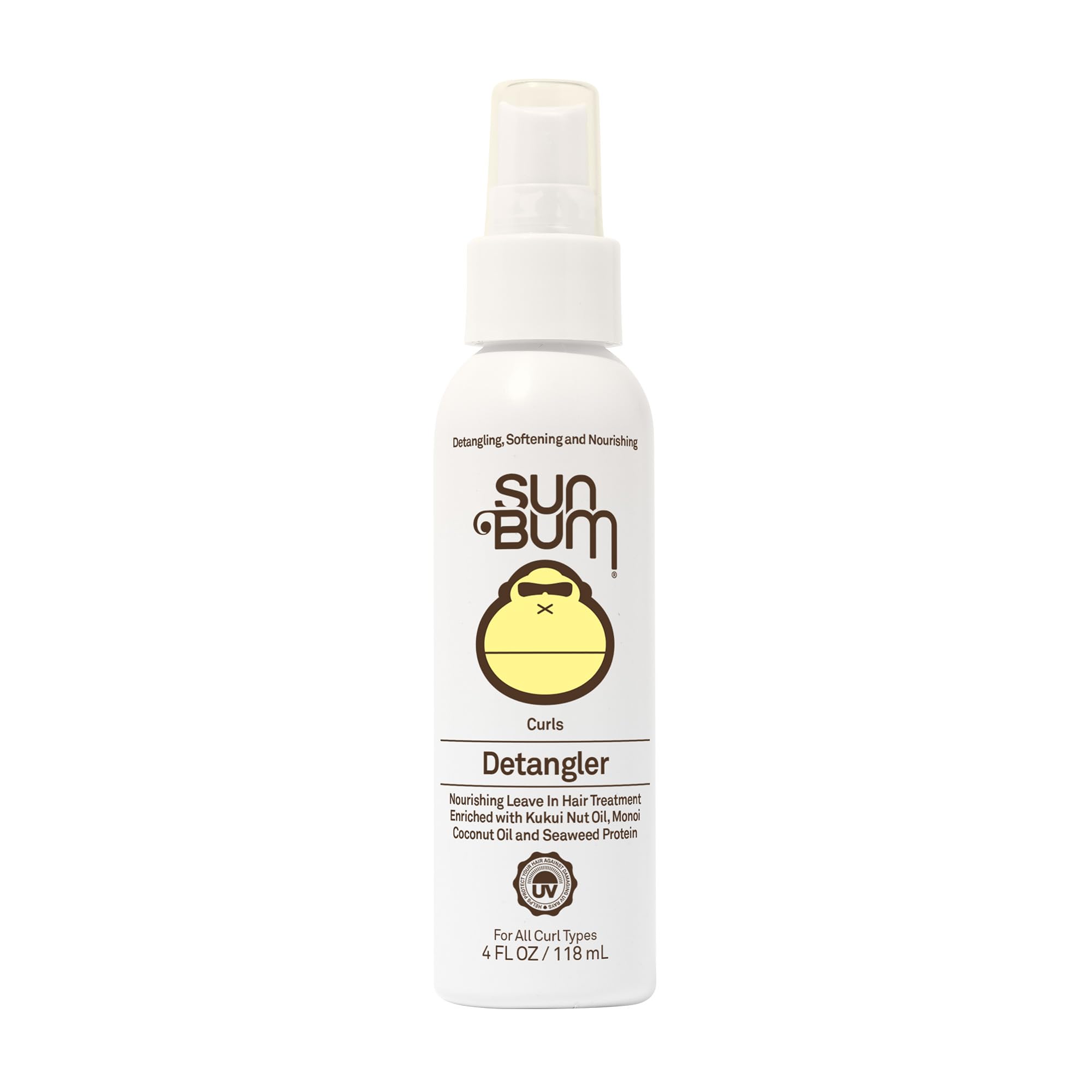 Sun Bum Curls and Waves Detangler - Prevents Dullness and Frizz - Vegan and Cruelty Free - 4 oz