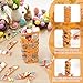 Easter Wooden Blocks Stacking Games, Bunny Egg Basket Theme Tumbling Tower and Balance Game for Adults, Kids, and Family Party, Stacking Board Toy with Storage Bag, Easter Party Activities Gifts