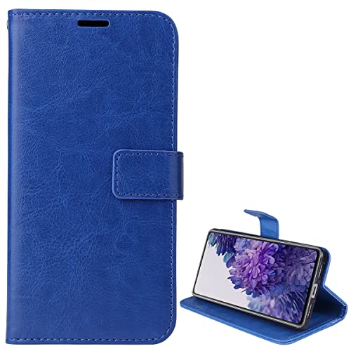 BaiFu Funda para LG K11, Carcasa Magnética Tarjetero Tapa de Cuero par LG K11 (Azul-01)