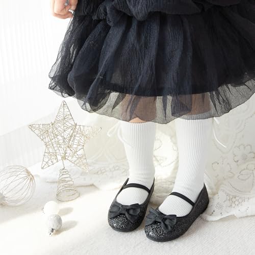 Image of GINFIVE Toddler Girls Dress Shoes Little Girls Mary Janes Ballerina Flats Shoes Toddler