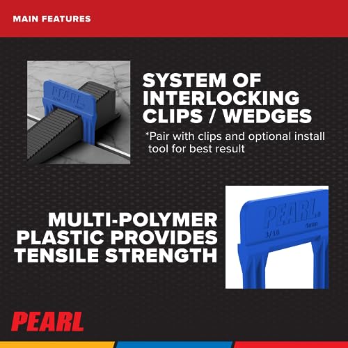 PEARL ABRASIVE CO. Leveling System Bag of 250m, Blue, 3/16" - Image 4