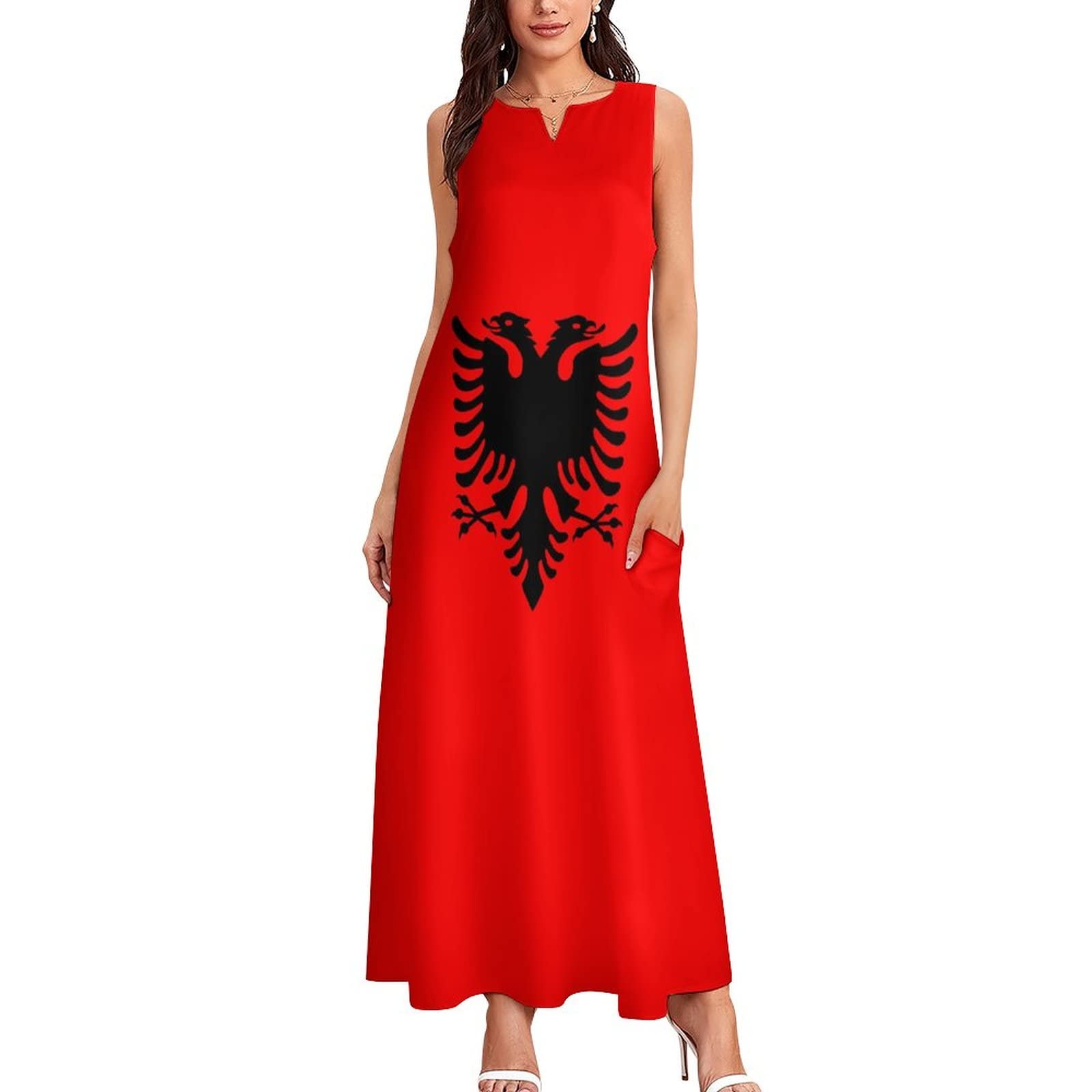 Amazon.com: Calculay Women's Dresses,Albanian Flag Girls Long Dresses Summer Suits Skirt Dress : Clothing, Shoes & Jewelry Amazon.com: Calculay Women's Dresses,Albanian Flag Girls Long Dresses Summer Suits Skirt Dress : Clothing, Shoes & Jewelry