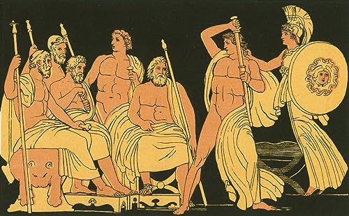Image sur toile Athena et Achille Flaxman pour habiller mur blanc