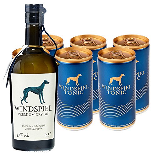 Preisvergleich Produktbild Windspiel Premium Gin und 6 Flaschen Tonic