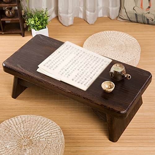 Table basse en bois de paulownia clair au design épuré marron