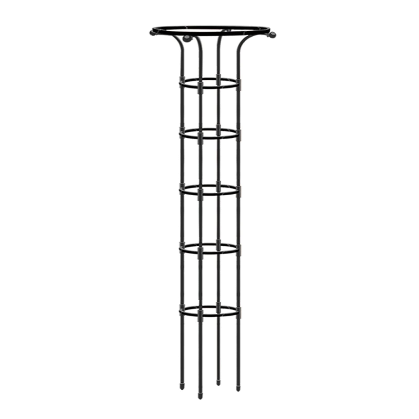 Garden Obelisk Trellis for Climbing Plants Outdoor and Indoor Trellis for Potted Plants, Vertical Metal Umbrella Trellis Tower with PE Coated, Garden