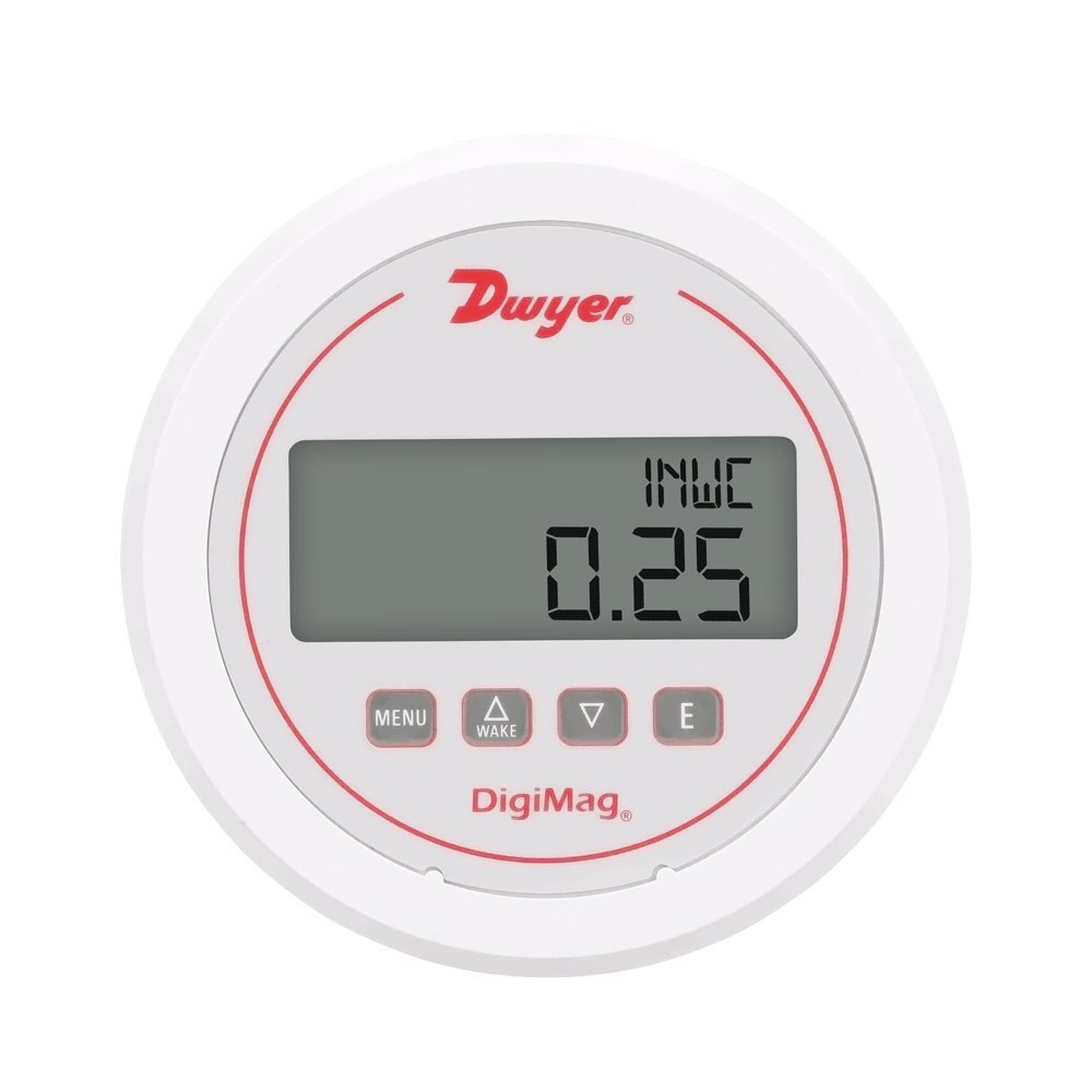 Dwyer DigiMag Series DM-1000 Differential Digital Pressure Gauge, Range 0-100