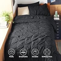Bedsure Twin XL Comforter Set Black - Dorm Room Essentials, Extra Long Twin XL Bedding Set with Sheets, All Season Down Alternative Comforter with Sheets, Pillowcase & Sham — image 3