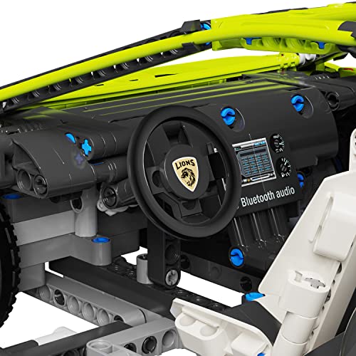 Newrice Super Sports Car Building Kit,1:10 Scale Car Model Building Blocks Toys,Adult Collectible Race Car,For 14+ Year Boys,Adult(2209Pieces) #TOP5