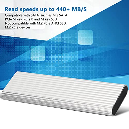Adaptador caja externa M.2 SSD USB C 3.1 SATA PCIe M miniatura 3