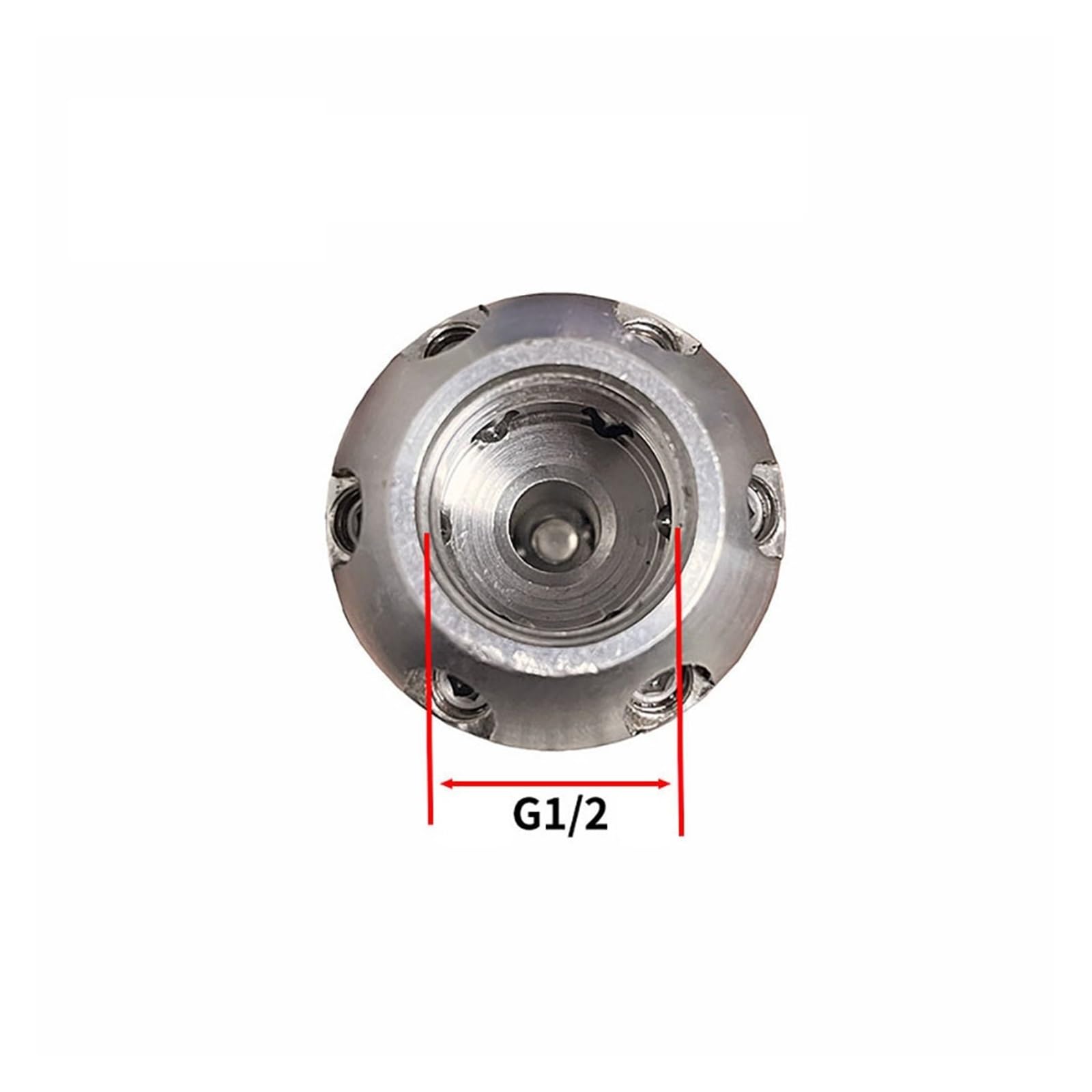 Boquilla rotativa jetter, cabezal inox de alta presión | Boquilla rotativa para limpiar lodo y desagües, acero inoxidable, 50-300 bar, rosca 1/2(1l2 female170LPM)